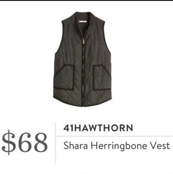 41 Hawthorn Jackets & Blazers - StitchFix 41Hawthorn Shara Herringbone Vest-Large